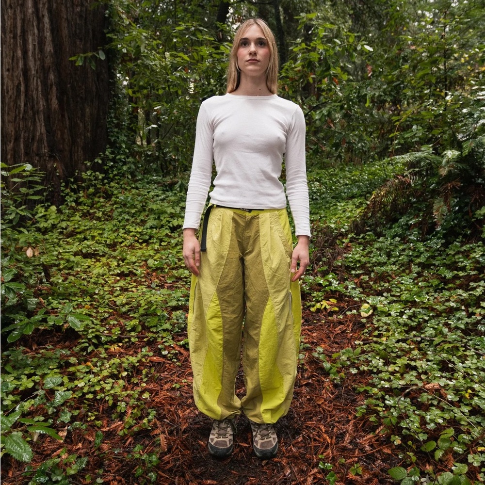 KAWA CLUB cicada forest green size small unisex climbing / hiking pants